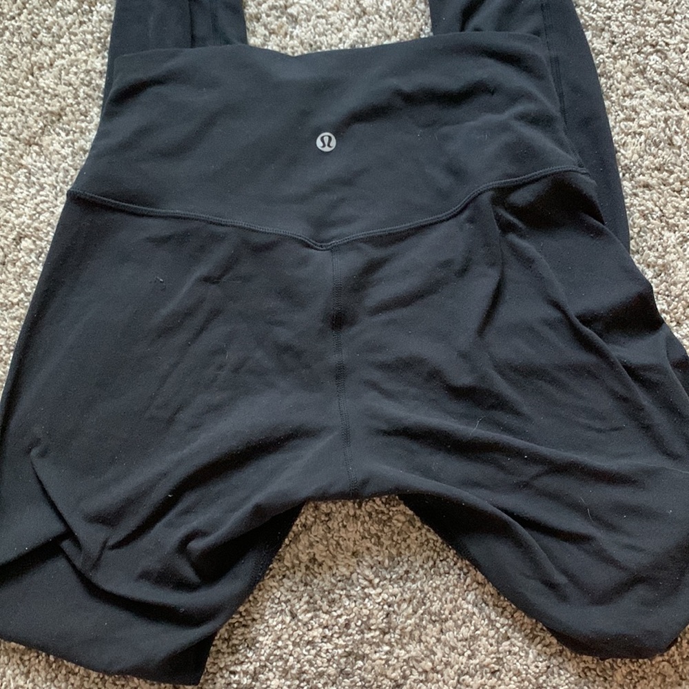 Full length black lululemon align leggings 6 Used condition see description